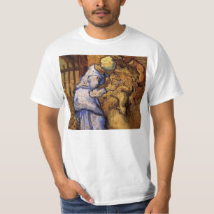 T-shirt Tosquiadores dos carneiros por Vincent van Gogh