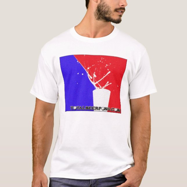 T-shirt total de Pong da cerveja (Frente)