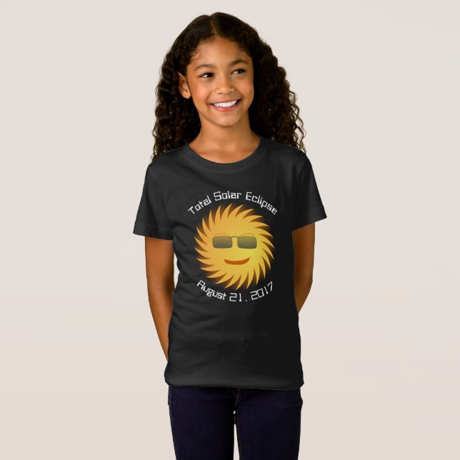 T-shirt total do eclipse solar (Frente Completa)