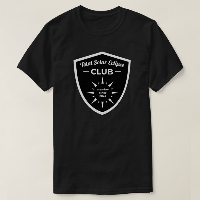 T-Shirt Total Solar Eclipse Club (Frente do Design)
