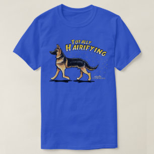 T-Shirt totalmente hairificante do german shepherd