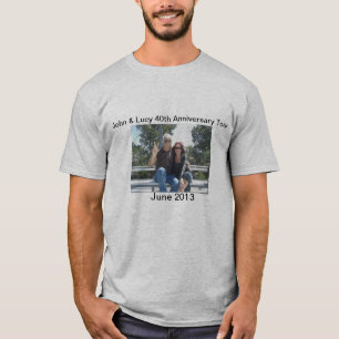 T-shirt Tour de 40 anos