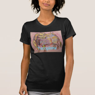 T-shirt touro colorido pamplona