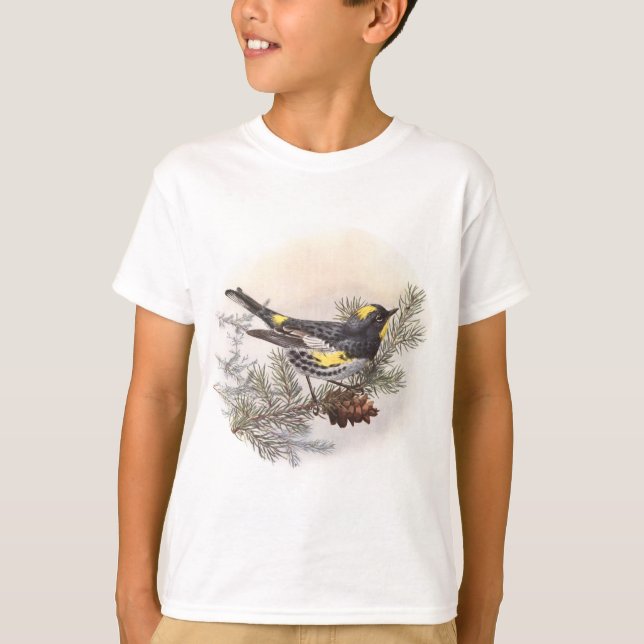 T-shirt Toutinegra Amarela-rumped (dos audubons) (Frente)