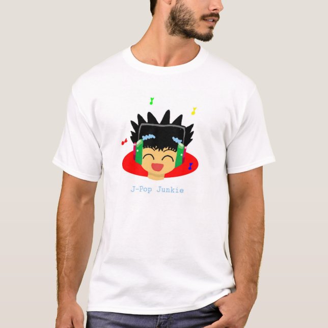T-shirt Toxicómano do J-Pop (Frente)