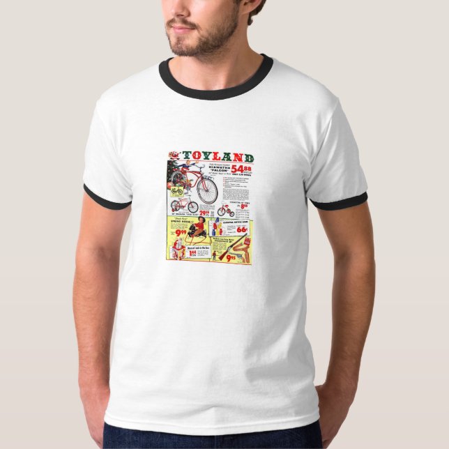 T-shirt - Toyland - os anos 50 - Natal - (Frente)