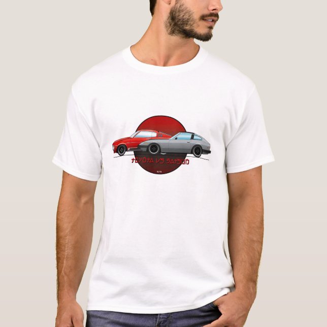 T-shirt Toyota contra Datsun (Frente)
