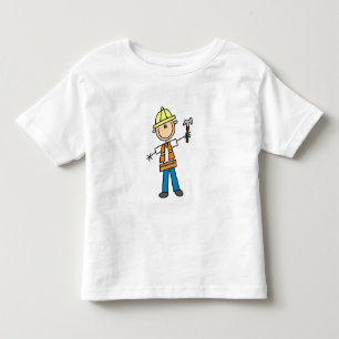 T-shirt Trabalhador da construção com martelo