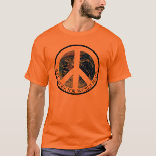 T-SHIRT TRABALHARÁ PARA A PAZ DE MUNDO V.1