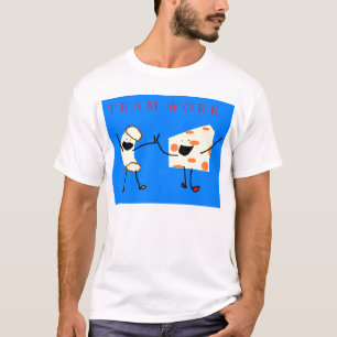 T-shirt trabalho da equipe