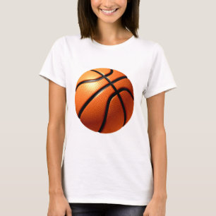T-shirt Trabalho de arte de basquetebol