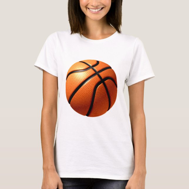 T-shirt Trabalho de arte de basquetebol (Frente)