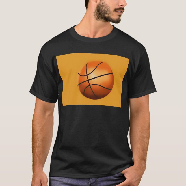 T-shirt Trabalho de arte de basquetebol (Frente)