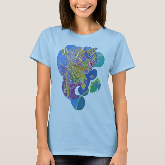 T-shirt Trabalho de arte Whimsical (Frente)