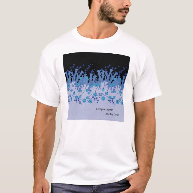 T-shirt Trabalhos de arte frios por muito tempo secos do (Frente)