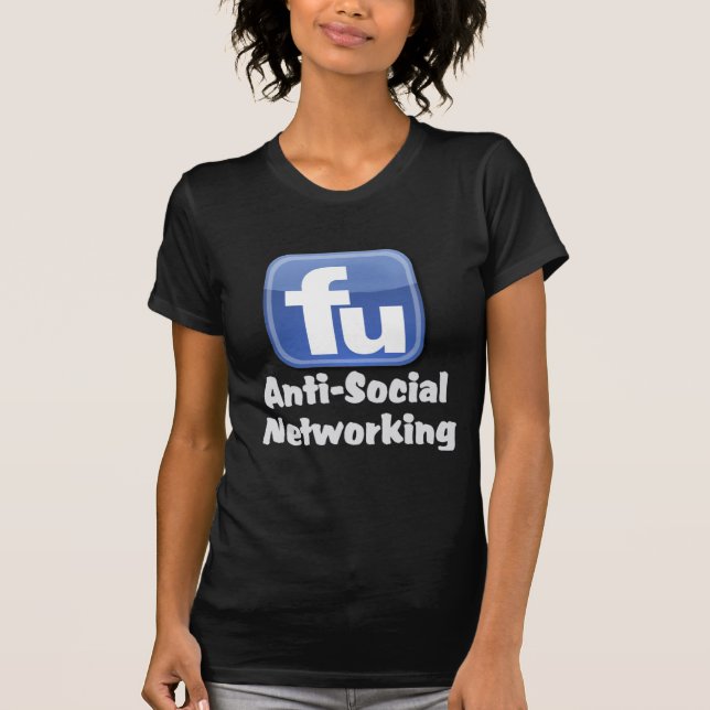 T-shirt Trabalhos em rede anti-sociais (Frente)