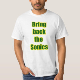T-shirt Traga para trás o Sonics!
