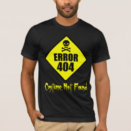 T-shirt Traje o Dia das Bruxas não encontrado do erro 404