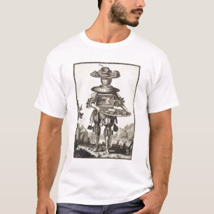 T-shirt Traje para um cozinheiro de pastelaria, bar. por