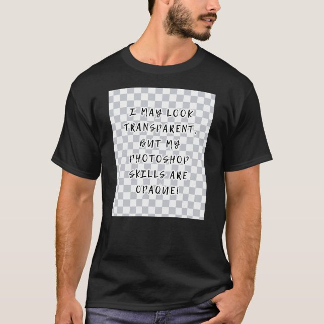 T-shirt transparente do Photoshop para designer gr (Frente)