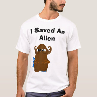 T-shirt transparente, eu salvar uma alienígena