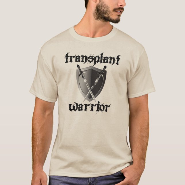 T-shirt Transplante Guerreiro/Escudo (Frente)