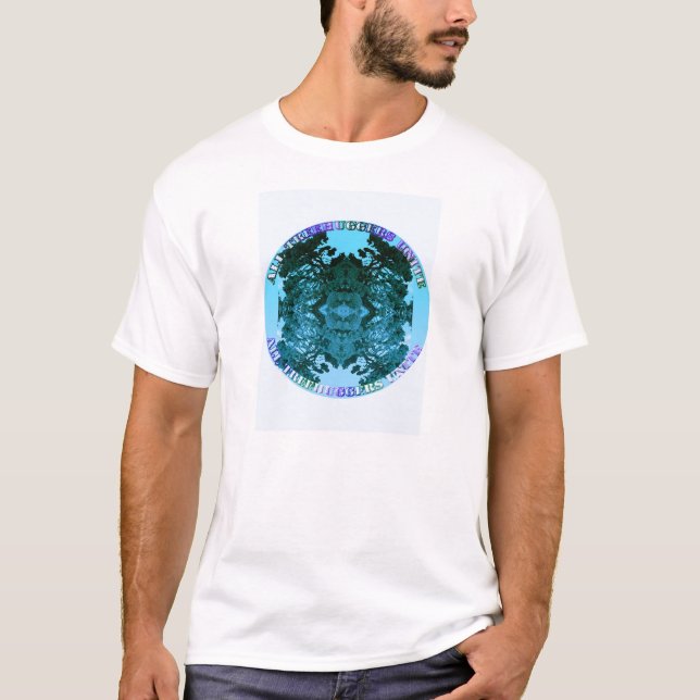 T-shirt Treehuggers une-se (a turquesa) (Frente)