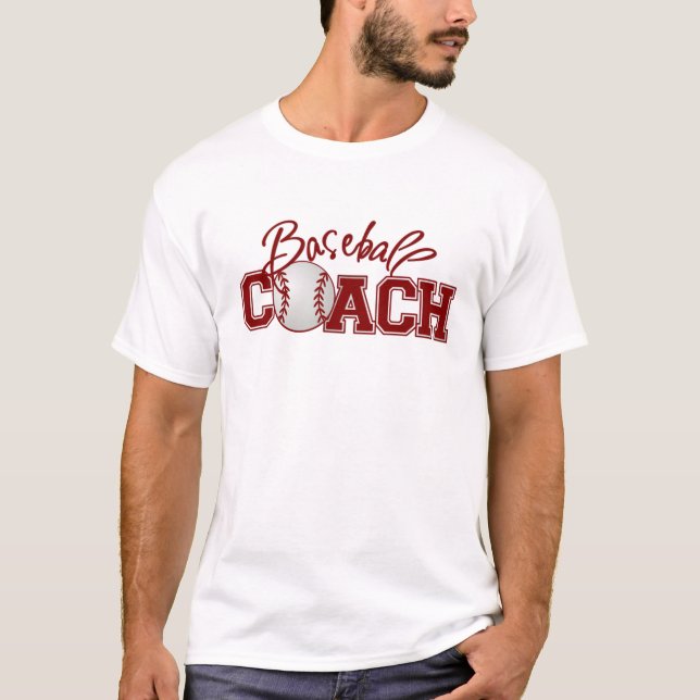 T-shirt TREINADOR de basebol (Frente)