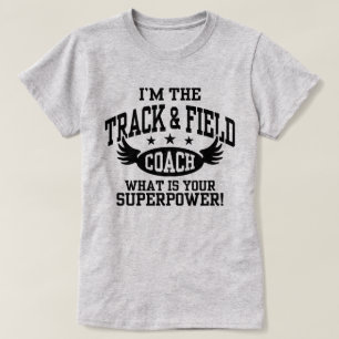 T-shirt Treinador engraçado do atletismo