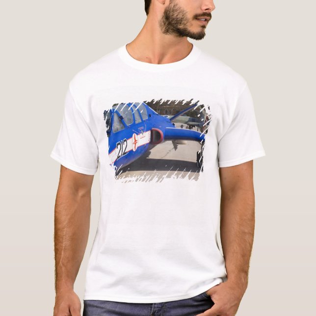 T-shirt Treinador francês Built Fouga Magister (Frente)