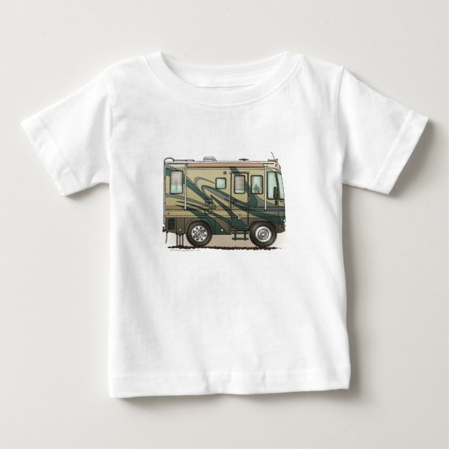 T-shirt Treinador grande bonito Motorhome do campista (Frente)