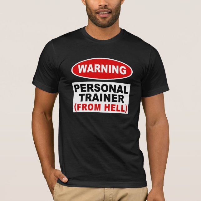 T-shirt Treinador Pessoal Do Inferno (Frente)