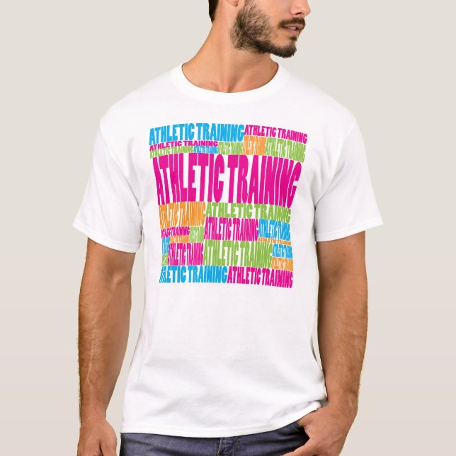 T-shirt Treinamento atlético colorido (Frente)