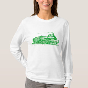 T-shirt Trem 03 - Verde de grama