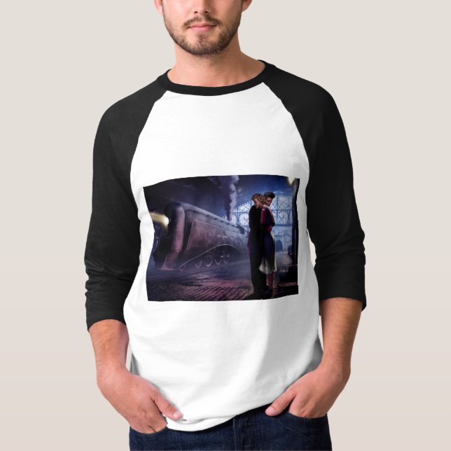 T-shirt Trem azul (Frente)