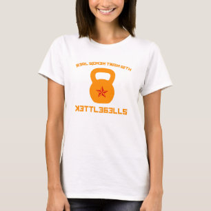 T-shirt Trem das mulheres reais com Kettlebells