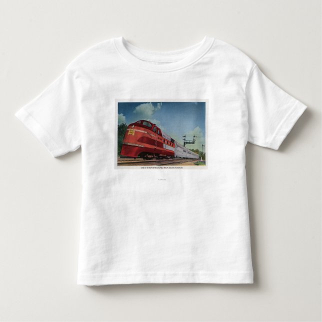 T-shirt Trem de RocketStreamlined da ilha da rocha (Frente)