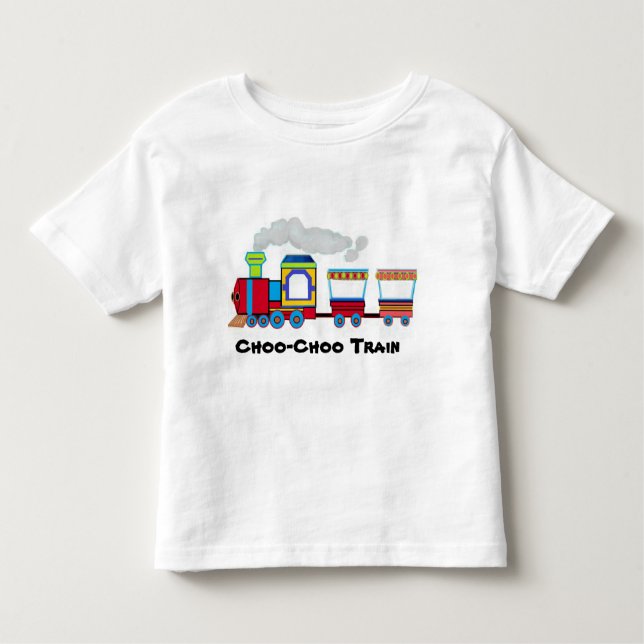T-shirt Trem do Choo-Choo do miúdo (Frente)