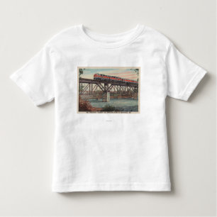 T-shirt Trem- Tippecanoe/rio de cruzamento de Tippecanoe