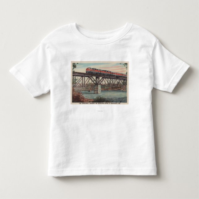 T-shirt Trem- Tippecanoe/rio de cruzamento de Tippecanoe (Frente)