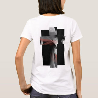 T-Shirt Trend Abstrato Black White Powdery