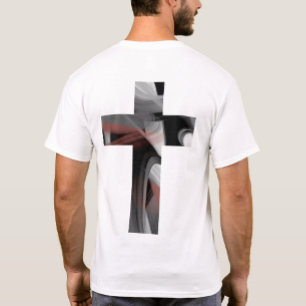 T-Shirt Trend Abstrato Black White Powdery