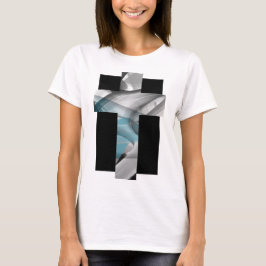 T-Shirt Trend Abstrato Blue Ocean