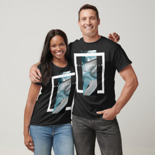 T-Shirt Trend Abstrato Blue Ocean