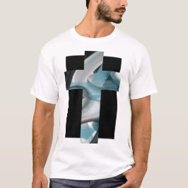 T-Shirt Trend Abstrato Blue Ocean