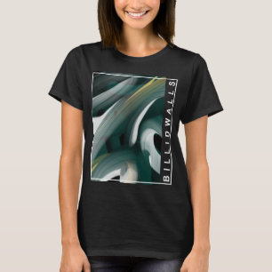 T-Shirt Trend Abstrato preto branco verde