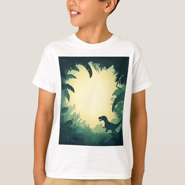 T-Shirt Trendy T-Rex Dinossaur (Frente)