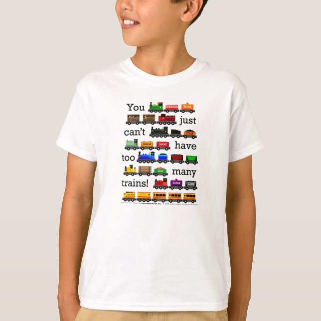 T-shirt Trens demais! (Frente)