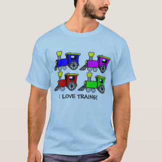 T-shirt trens, EU AMO TRENS!
