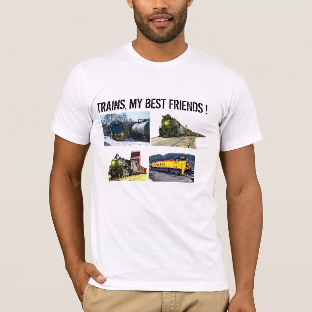 T-shirt Trens, meus melhores amigos (Frente)